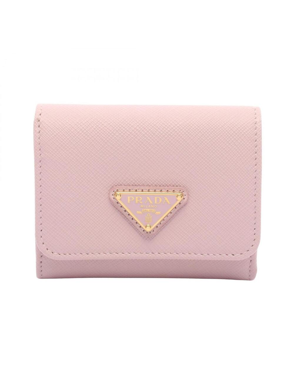 Prada Saffiano Bocche Tri-Fold Wallet #358142P54B